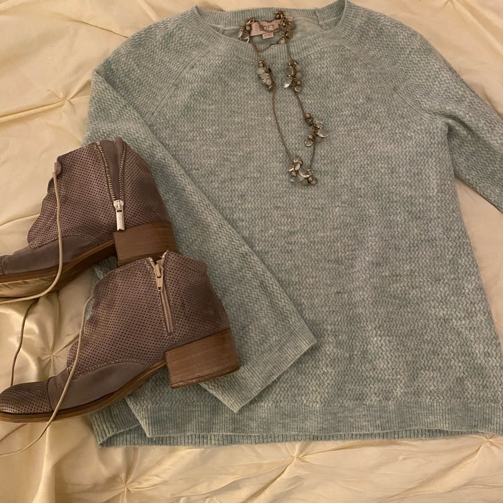Soft, sea foam green sweater